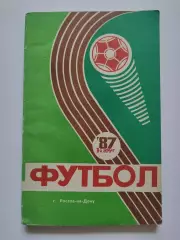Футбол. Ростов-на-Дону 1987 1 круг (128 страниц)