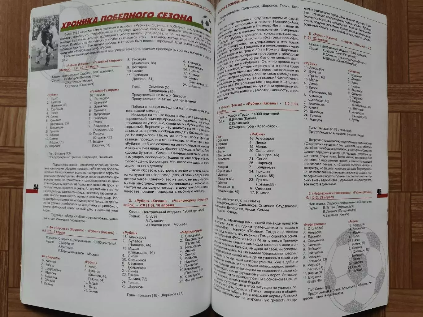 Футбол. Казань 2003 (Формат А4 78 страниц) 4