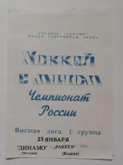 Хоккей с мячом. Динамо Москва - Ракета Казань 25 января 1997