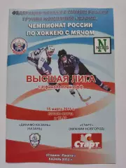 Хоккей с мячом. Динамо Казань - Старт Нижний Новгород 15 марта 2011 плей-офф