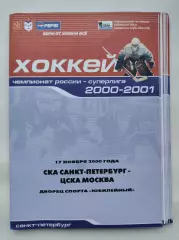 СКА Санкт-Петербург - ЦСКА Москва 17 ноября 2000 (1 вид)