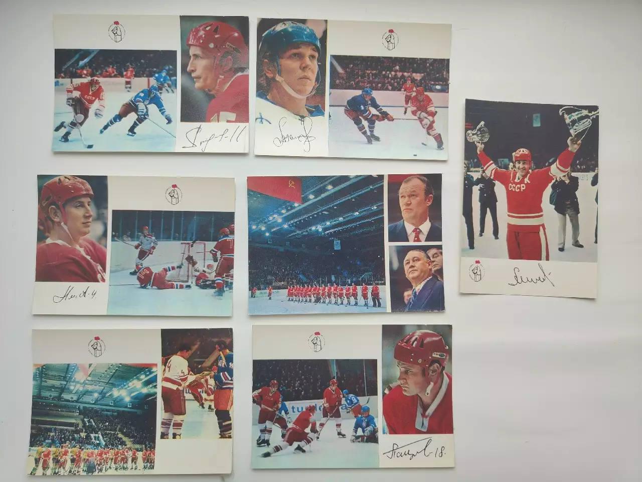 Набор открыток. Хоккей. Сборная СССР - чемпион мира и Европы 1973 3