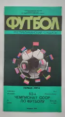 Нистру Кишинев - СКА Ростов-на-Дону 1989