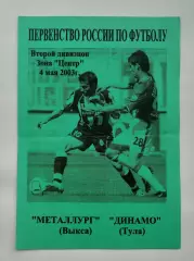 Металлург Выкса - Динамо Тула 2003