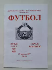 ФК Орел - Труд Воронеж 2007