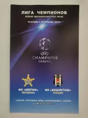 Шериф Тирасполь Молдова - Бешикташ Турция 2007 Лига Чемпионов