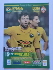Кубань Краснодар - ЦСКА Москва 10 ноября 2012 (М1)