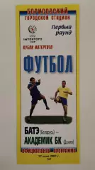 БАТЭ Борисов Беларусь - Академик БК Дания 2002 Кубок УЕФА-Интертото