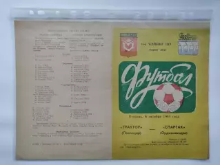 Трактор Павлодар - Спартак Орджоникидзе 1981 (М1)