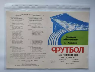 Металлист Харьков - Спартак Орджоникидзе 1981 (М1)