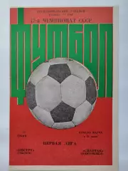 Нистру Кишинев - Спартак Орджоникидзе 1984 (М1)