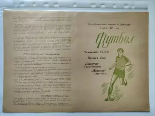 Спартак Орджоникидзе - Шинник Ярославль 1987 (М1)
