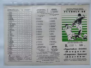Даугава Рига - Спартак Орджоникидзе 1988 (М1)