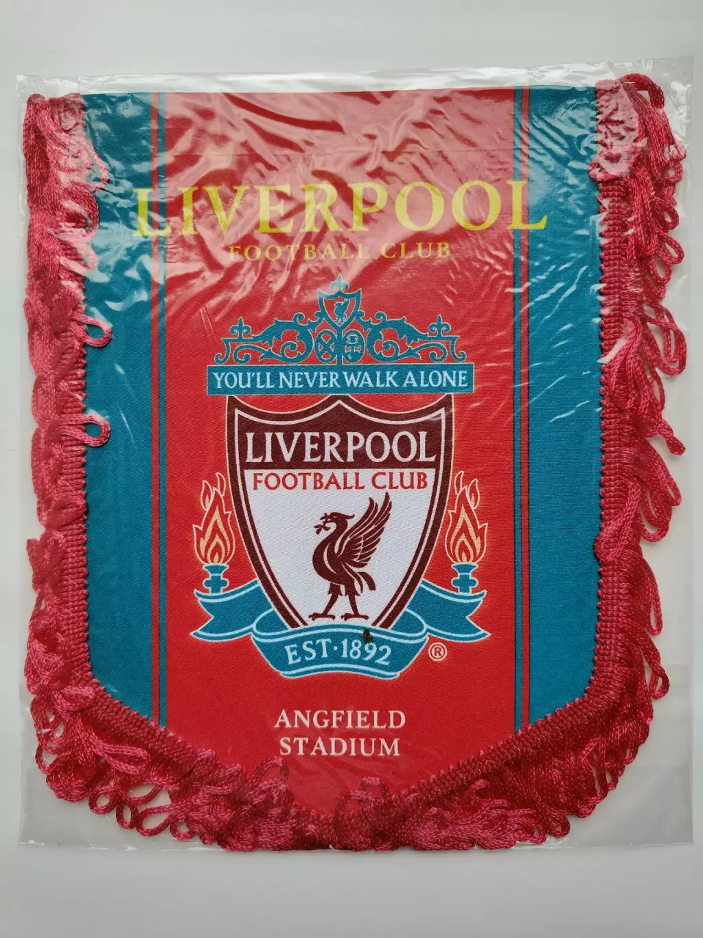 Вымпел. Ливерпуль Англия/Liverpool England (размер 22х17 см, новый в упаковке)