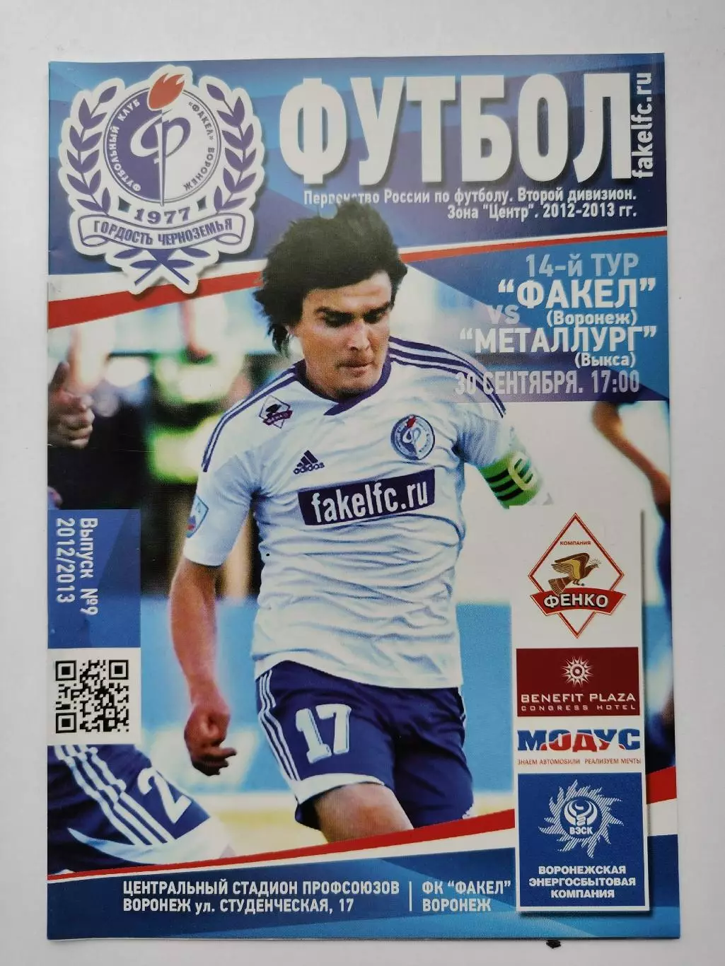 Факел Воронеж - Металлург Выкса 30 сентября 2013 (М1)