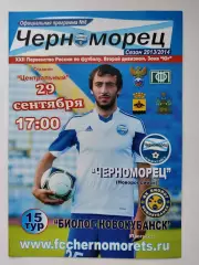 Черноморец Новороссийск - Биолог-Новокубанск Прогресс 29 сентября 2013 (М1)