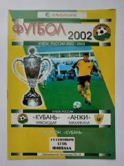 Кубань Краснодар - Анжи Махачкала 2002 Кубок России (М1)