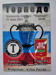 Торпедо Владимир - Спартак Нальчик 2011 Кубок России 2 вид (М1)