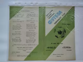 Факел Воронеж - Терек Грозный 1979 (М1)
