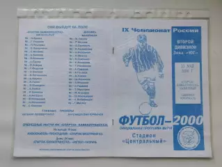 Спартак Кавказтрансгаз Изобильный - Динамо Махачкала 2000 (М1)