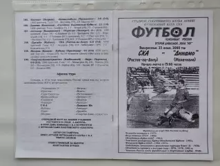 СКА Ростов-на-Дону - Динамо Махачкала 2000 (М1)
