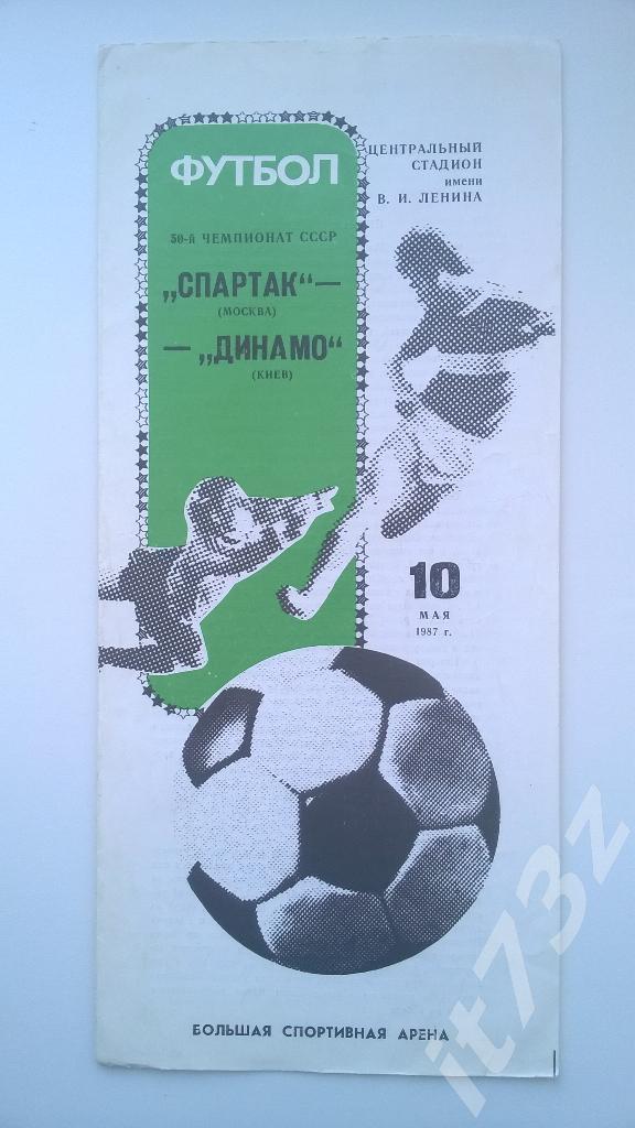 Спартак Москва - Динамо Киев. 1987