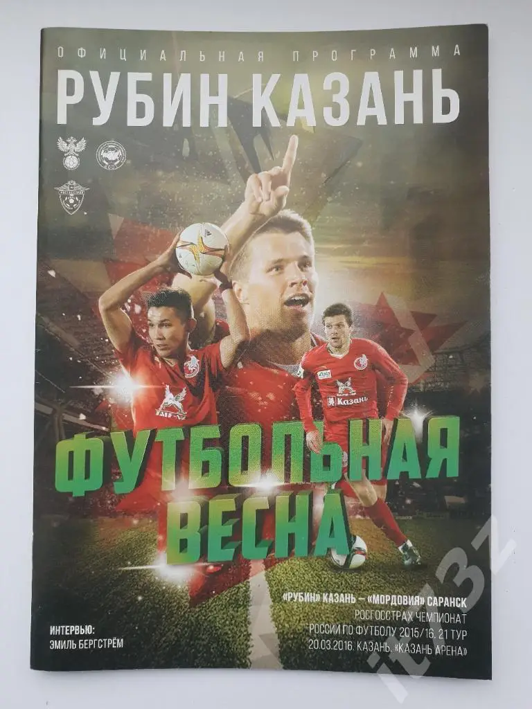 Рубин Казань - Мордовия Саранск. 20.03 2016 (постер Денис Ткачук)
