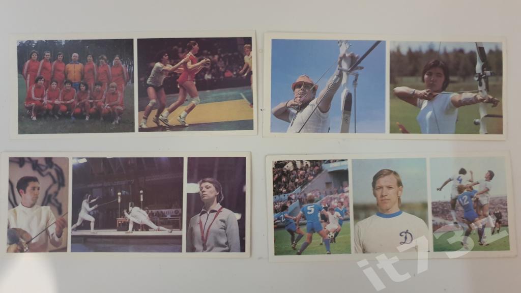 Набор Фото-открыток Чемпионы СССР по олимпийским видам спорта (1979, 12 штук) 2