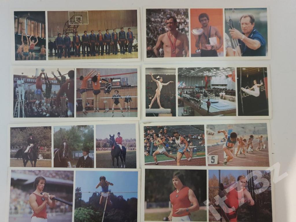Набор Фото-открыток Чемпионы СССР по олимпийским видам спорта (1979, 12 штук) 3