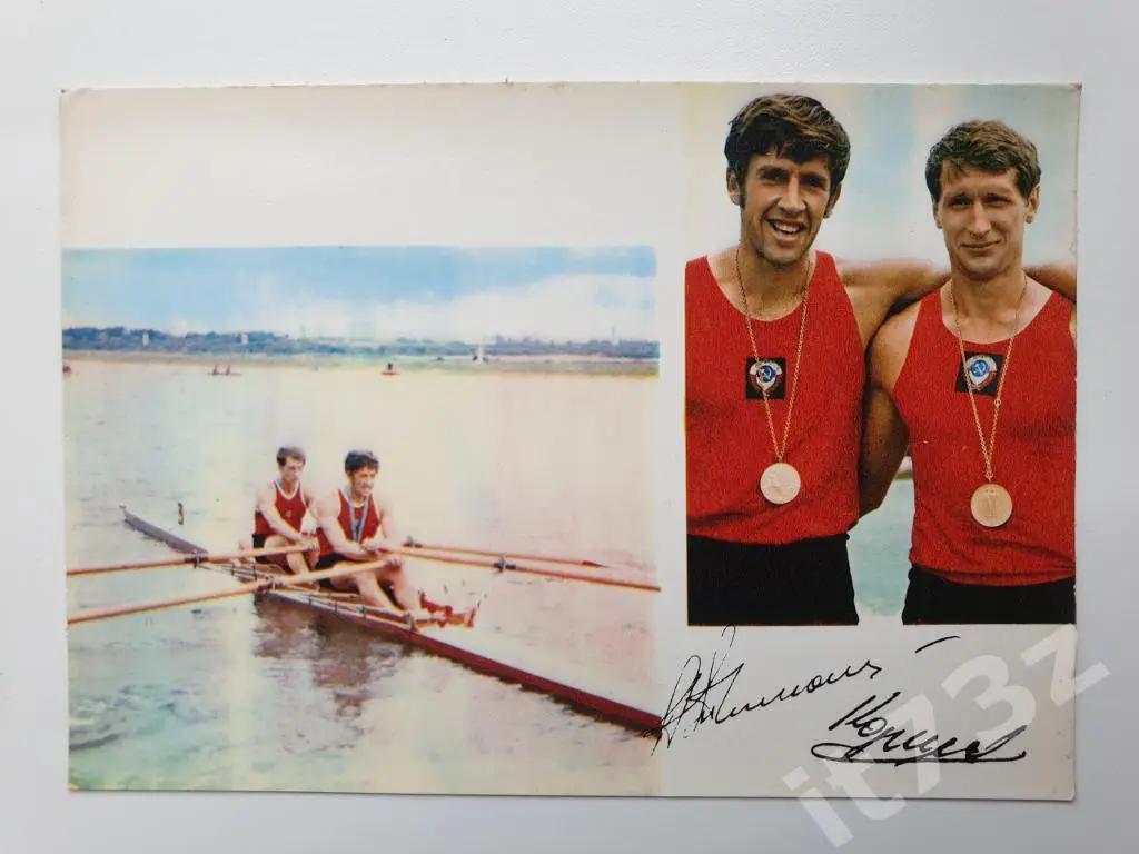 А.Тимошинин и Г.Коршиков (из 3-ей серии Советские спортсмены-чемпионы...1974)