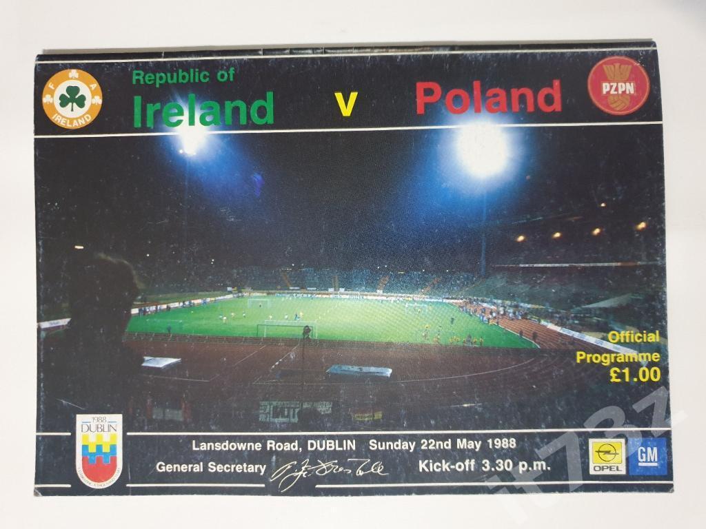 Ирландия- Польша 22 мая 1988 ТМ