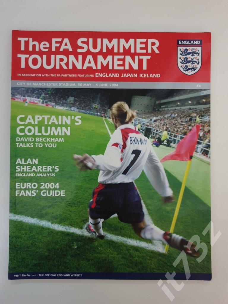 Турнир перед Евро 2004 в Манчестере (Англия, Япония, Исландия)