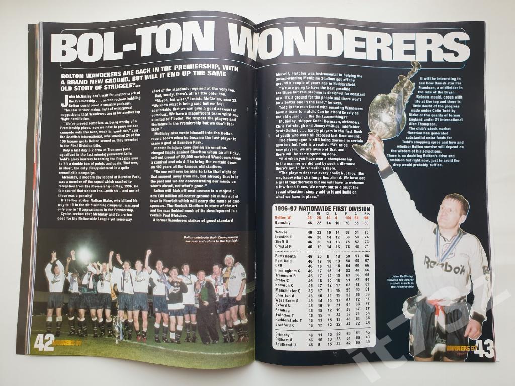 Победители сезона 1996/1997 (изд. в Лондоне, формат А4, 82 страницы) 5