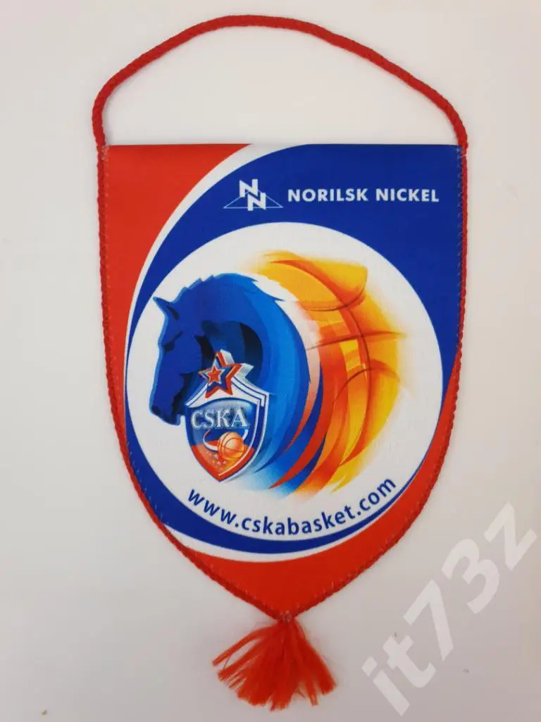Вымпел. Баскетбол ЦСКА Москва (размер 17х14 см)