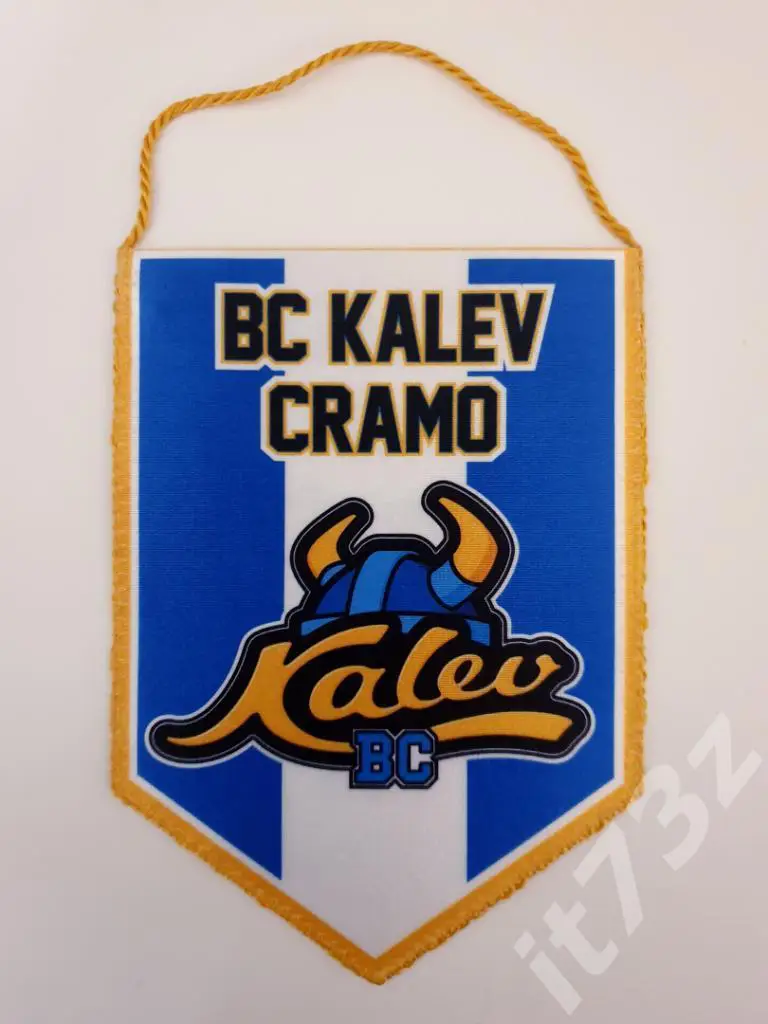Вымпел. Баскетбол Kalev Cramo/Калев Таллин Эстония (размер 15х11 см)