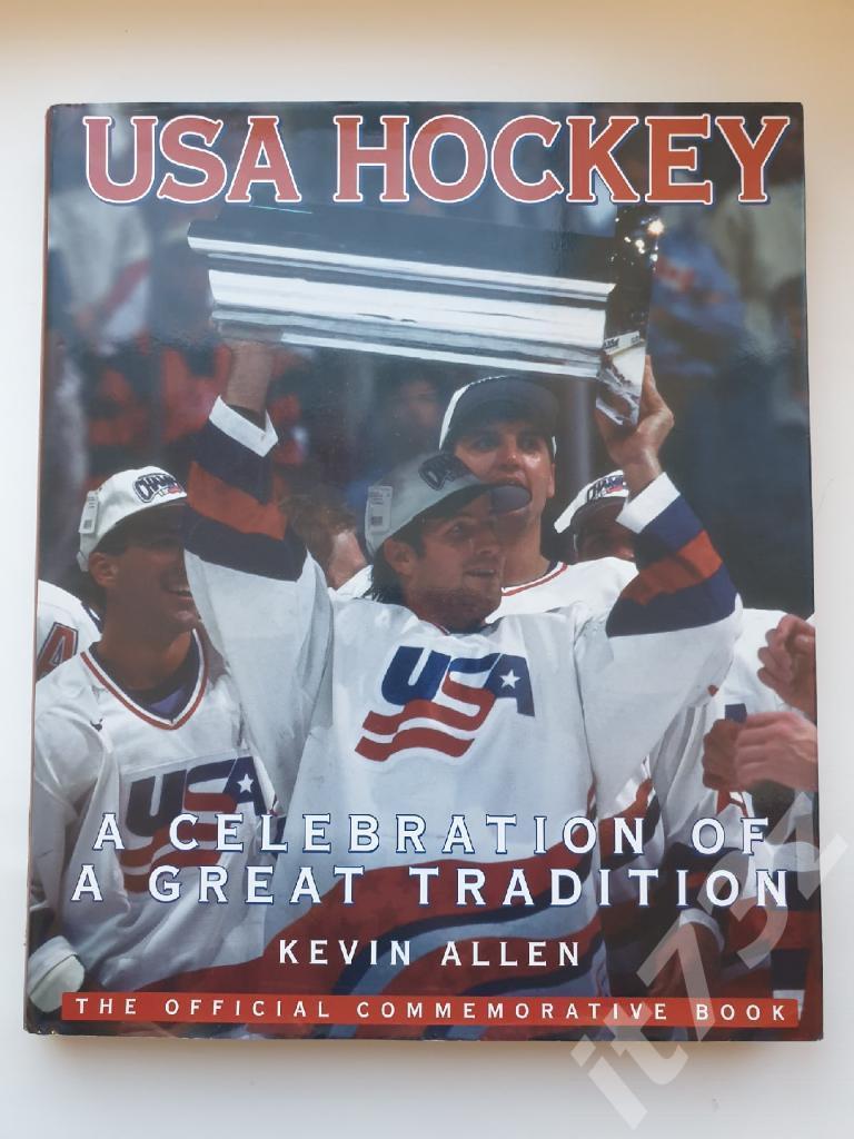 Книга-фотоальбом. Кевин Аллен Офиц.история американского хоккея 1997 (180 стр)