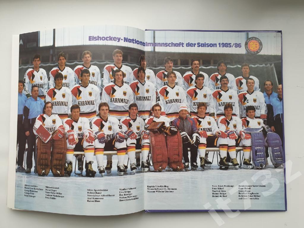 Ежегодник Eishockey Jahrbuch Германия 1986 (170 страниц, формат А4) 7