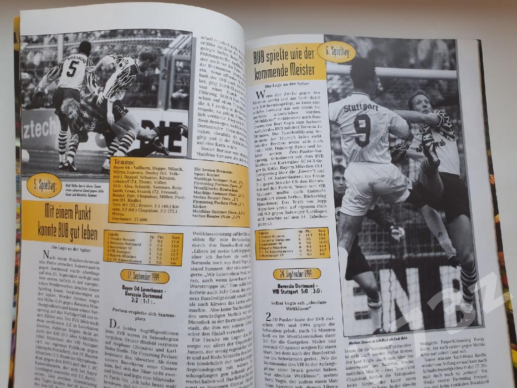 Боруссия Дортмунд Германия Итоги сезона 1994/1995 (88 страниц) 2