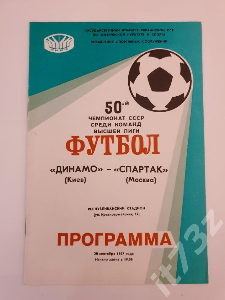 Динамо Киев - Спартак Москва 1987