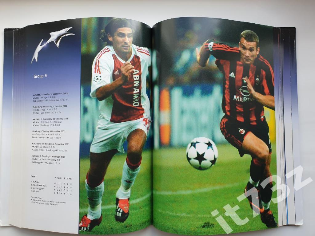 Книга-фотоальбом. Лига Чемпионов 2003/2004 Итоги UEFA 2004 (Официальная книга) 4