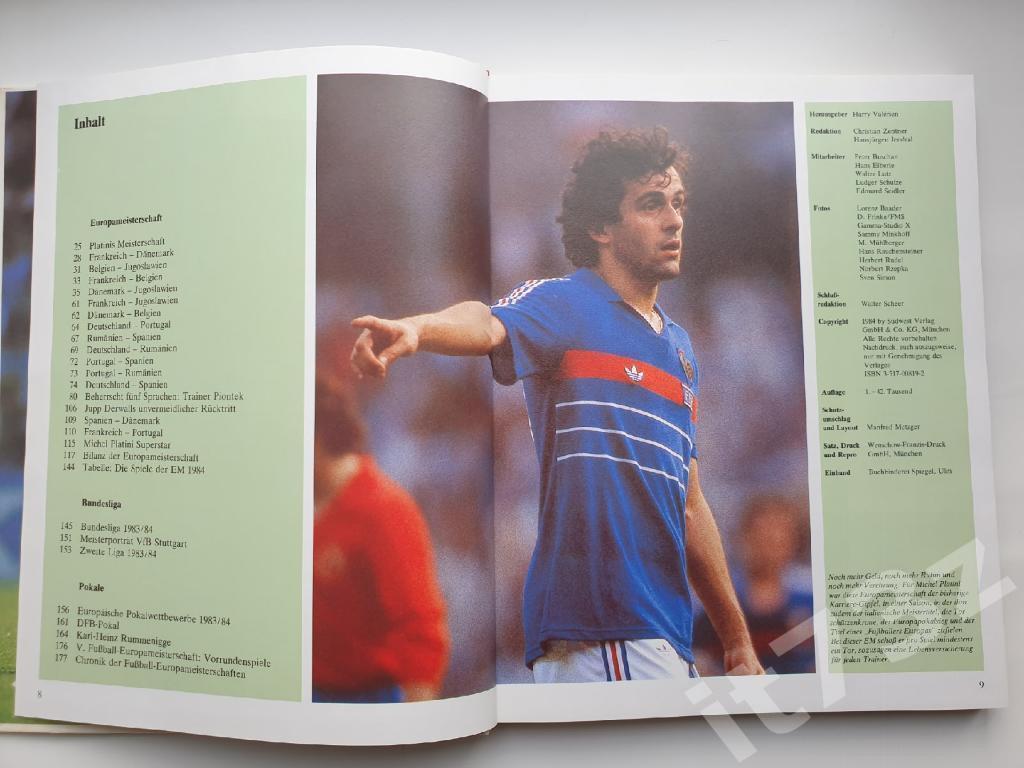 Книга-фотоальбом Франция.Чемпионат Европы по футболу 1984 (Мюнхен,180 страниц) 2