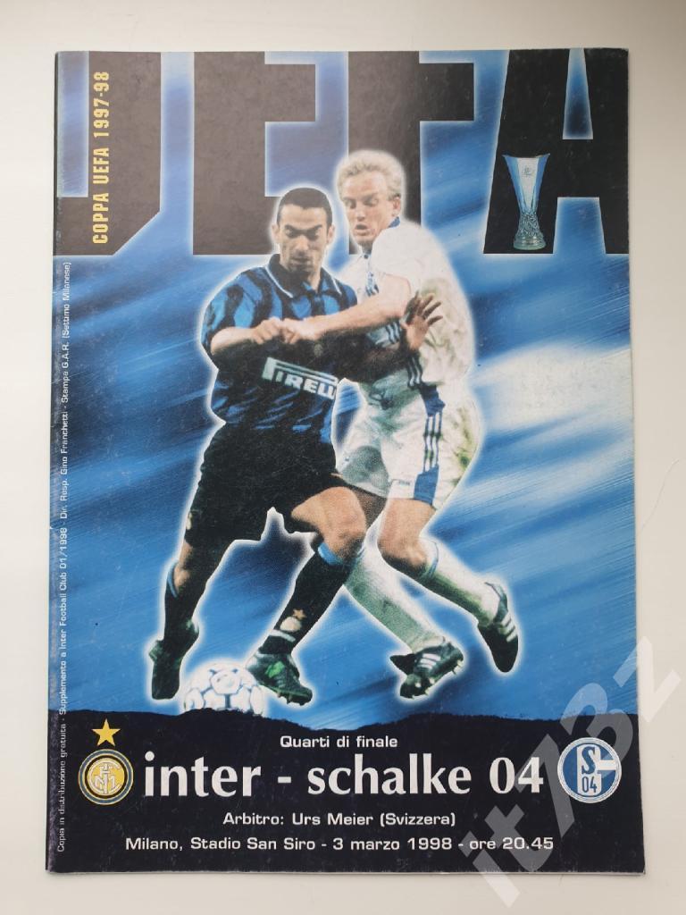 Интер Милан Италия - Шальке-04 Гельзенкирхен Германия 1998 Кубок УЕФА