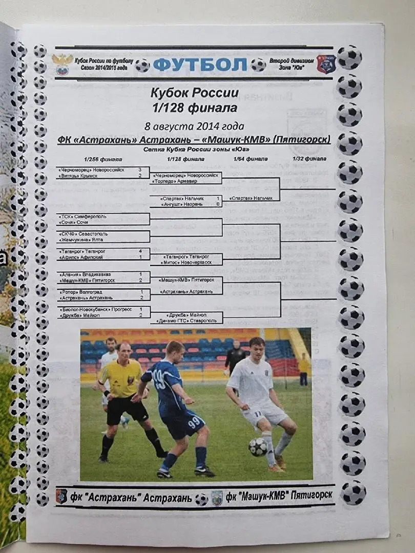 ФК Астрахань - Машук Пятигорск 2014 Кубок России. 1