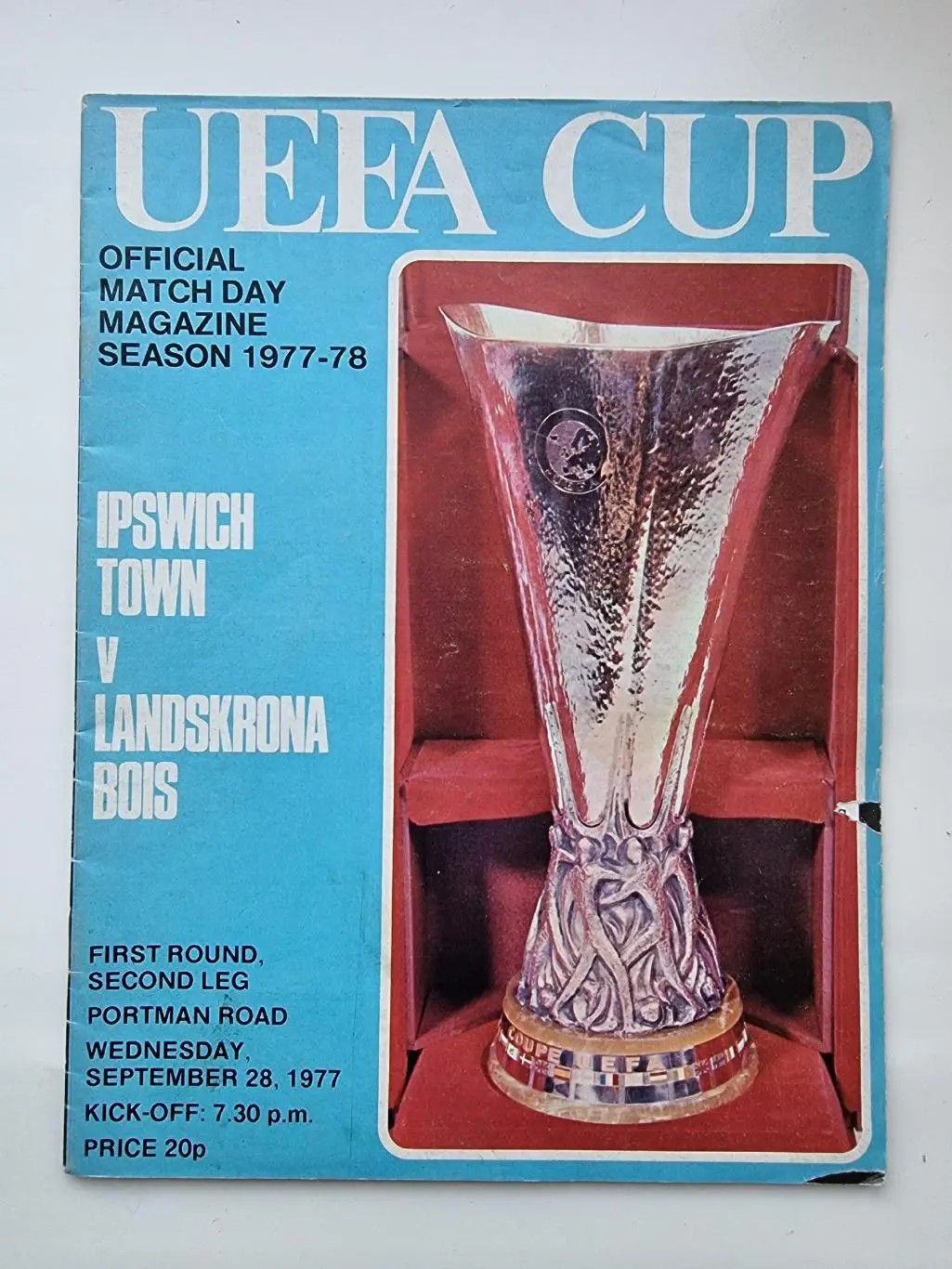 Ипсвич Таун Англия - Ландскруна Болл Идроттселльскап Швеция 1977 Кубок УЕФА