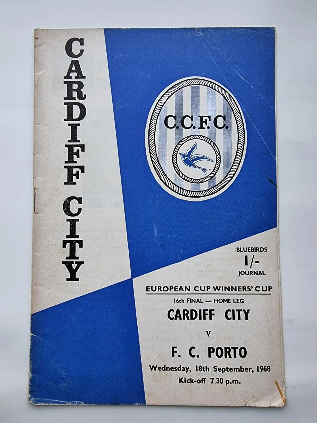 Кардифф Сити Уэльс - Порто Португалия 1968 Кубок Кубков