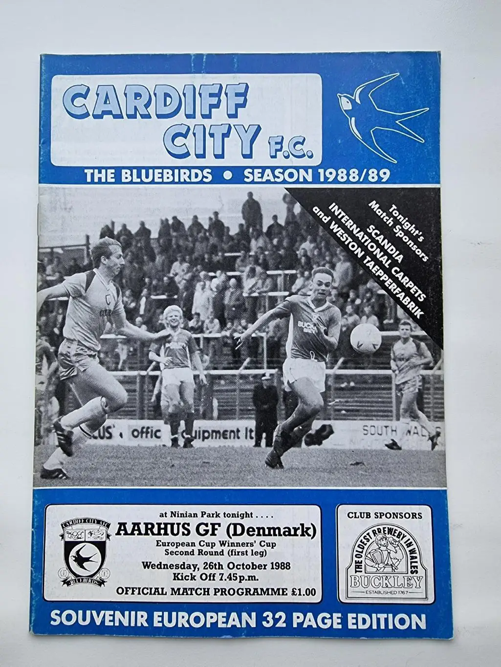 Кардифф Сити Уэльс – Орхус Дания 1988 Кубок Кубков