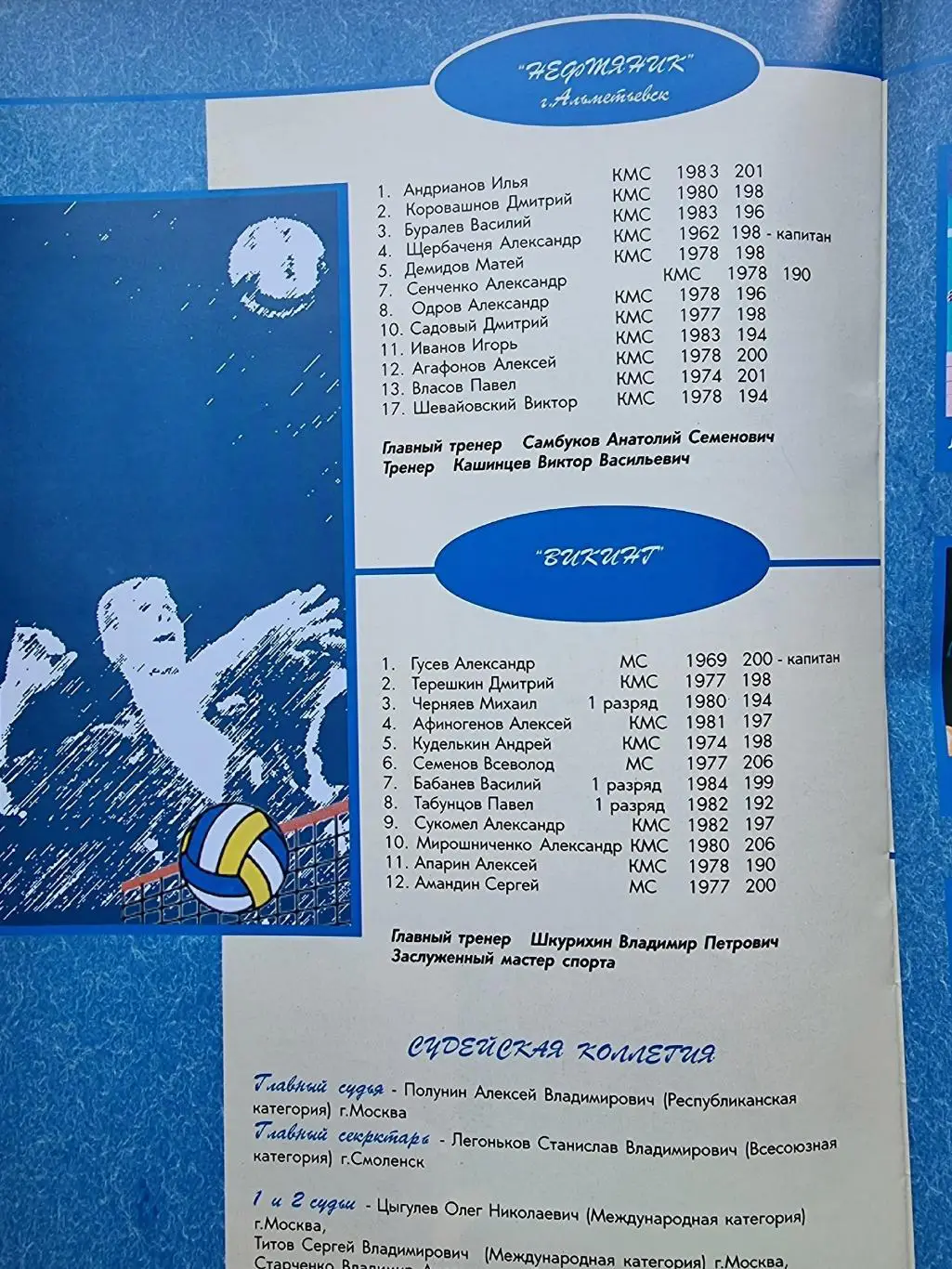 Владимир 2001 Турнир Автоприбор ЦСКА Саратов Альметьевск Петербург Красногорск 2