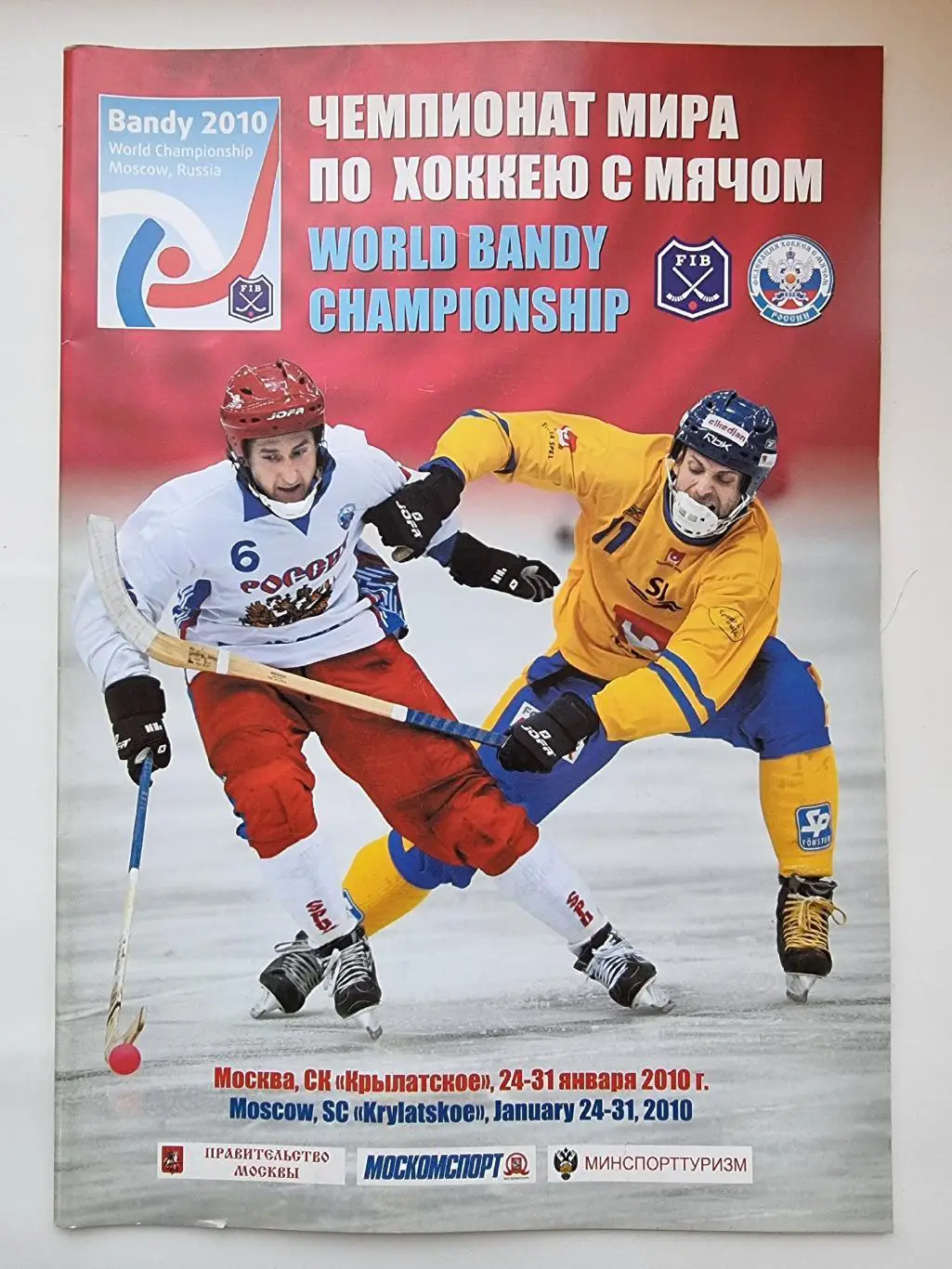 Хоккей с мячом Москва Чемпионат Мира 2010 Россия Казахстан Швеция Финляндия США