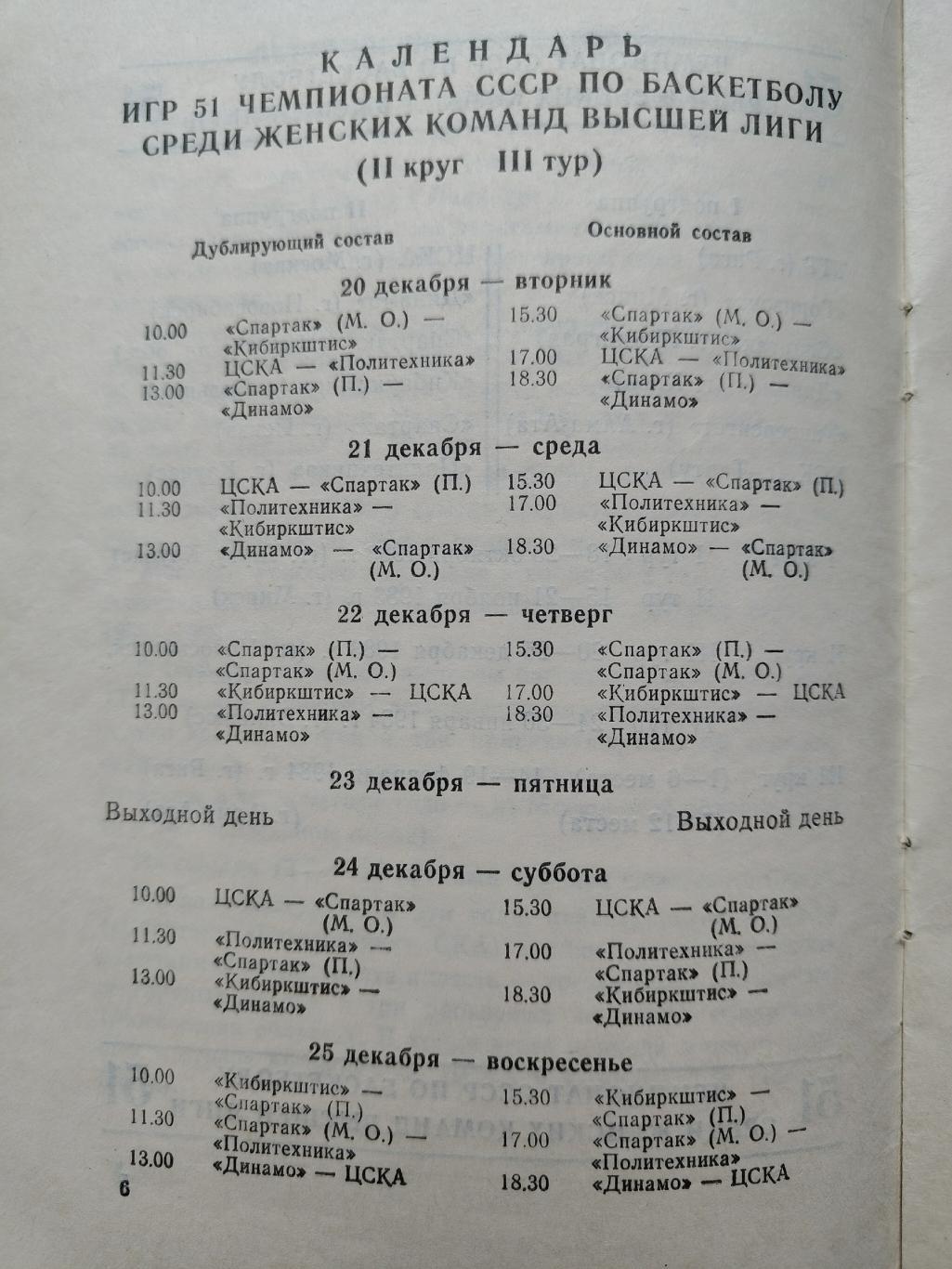 Баскетбол. Новосибирск 1983 ЦСКА Спартак Москва Пенза Вильнюс Каунас Новосибирск 1