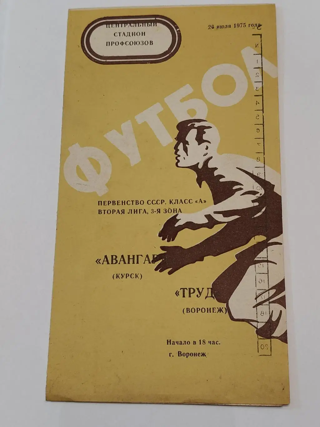 Труд Воронеж - Авангард Курск 1975